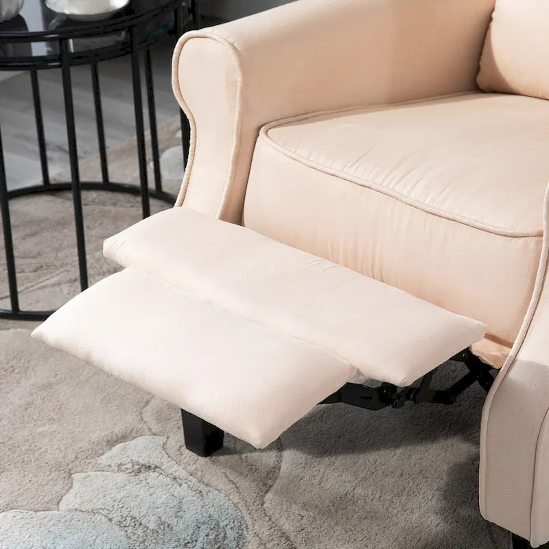 Fauteuil de relaxation massant et chauffant avec support lombaire et télécommande