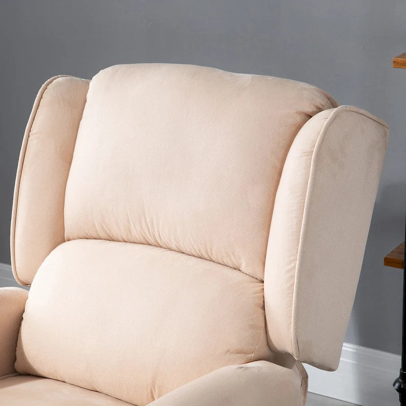 Fauteuil de relaxation massant et chauffant avec support lombaire et télécommande