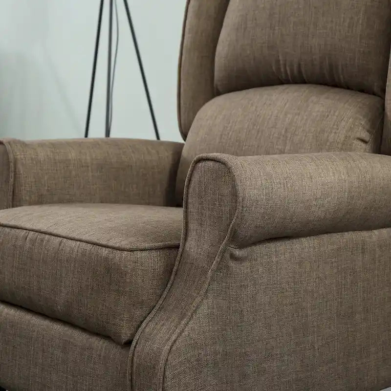 Fauteuil de relaxation massant et chauffant avec support lombaire et télécommande