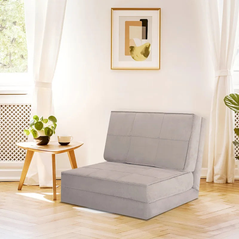 Fauteuil-lit pliable avec dossier réglable