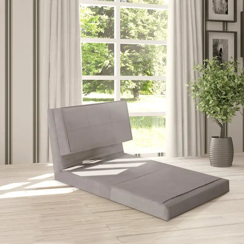 Fauteuil-lit pliable avec dossier réglable