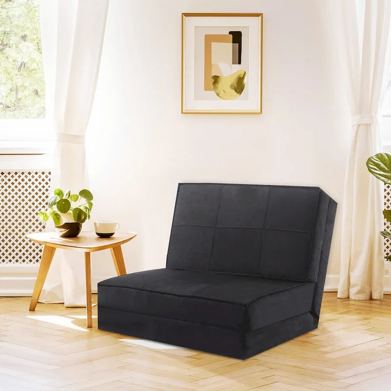 Fauteuil-lit pliable avec dossier réglable