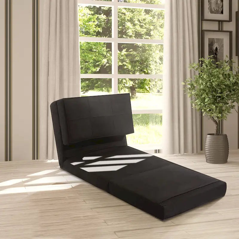 Fauteuil-lit pliable avec dossier réglable