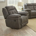 Fauteuil inclinable en microfibre avec ressorts ensachés et mousse à mémoire de forme au gel