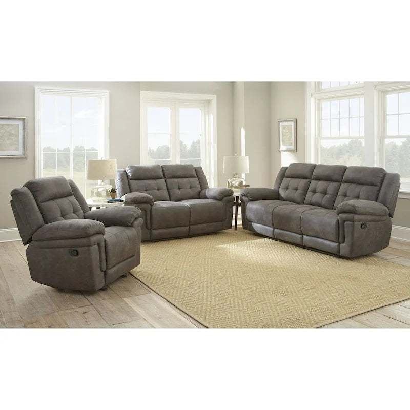 Fauteuil inclinable en microfibre avec ressorts ensachés et mousse à mémoire de forme au gel