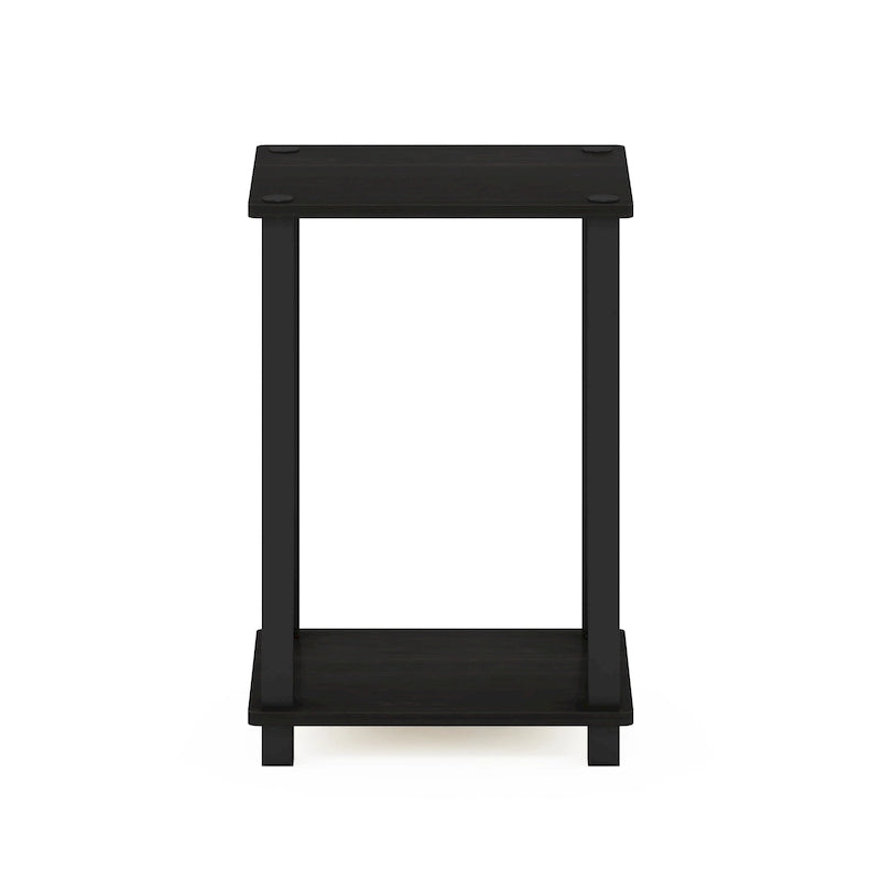 Table d'appoint minimaliste avec étagère de rangement | Montage en 5 minutes | Aucun outil requis | Salon et chambre à coucher