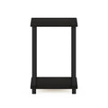 Table d'appoint minimaliste avec étagère de rangement | Montage en 5 minutes | Aucun outil requis | Salon et chambre à coucher