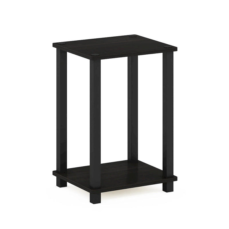 Table d'appoint minimaliste avec étagère de rangement | Montage en 5 minutes | Aucun outil requis | Salon et chambre à coucher