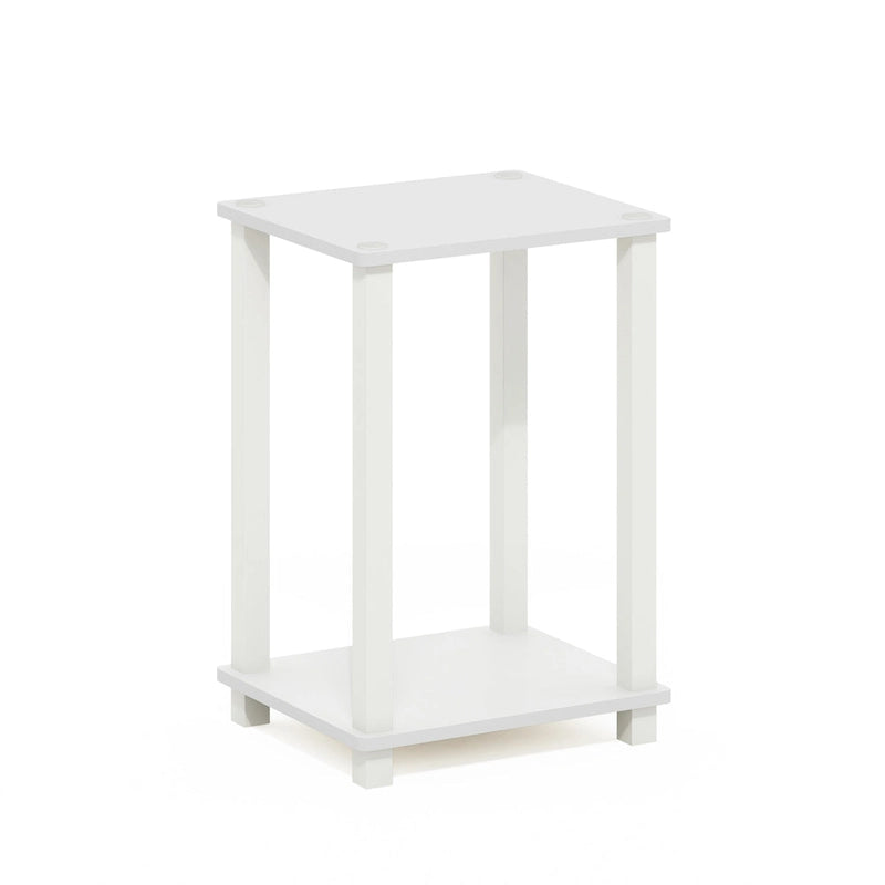 Table d'appoint minimaliste avec étagère de rangement | Montage en 5 minutes | Aucun outil requis | Salon et chambre à coucher