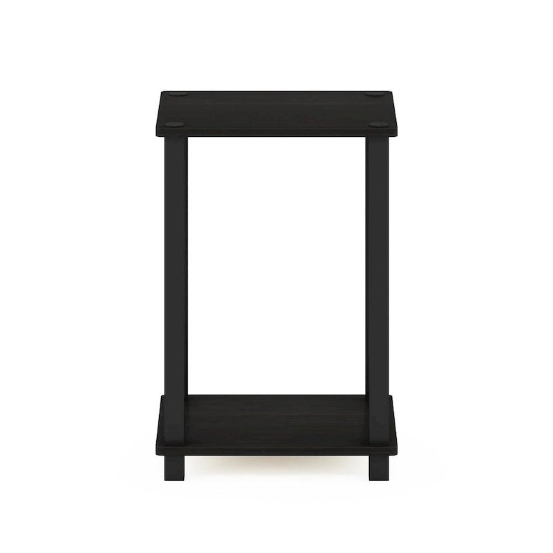 Table d'appoint minimaliste avec étagère de rangement | Montage en 5 minutes | Aucun outil requis | Salon et chambre à coucher