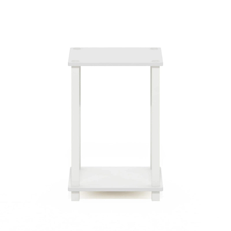Table d'appoint minimaliste avec étagère de rangement | Montage en 5 minutes | Aucun outil requis | Salon et chambre à coucher