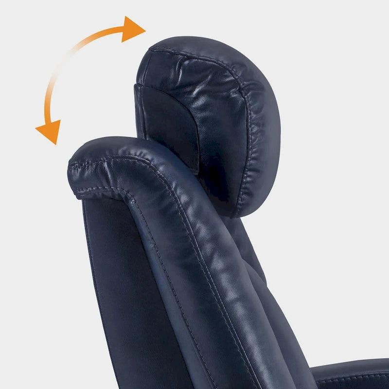 Fauteuil inclinable électrique avec appuie-tête réglable, éclairage LED et tablette pivotante