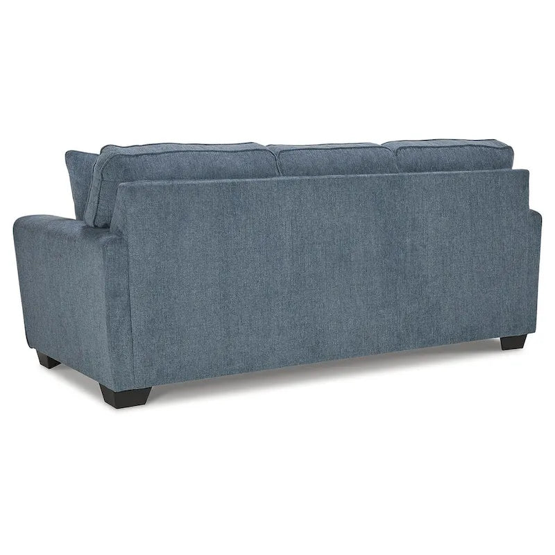 Canapé-lit Queen Size en tissu chiné avec matelas en mousse à mémoire de forme intégré