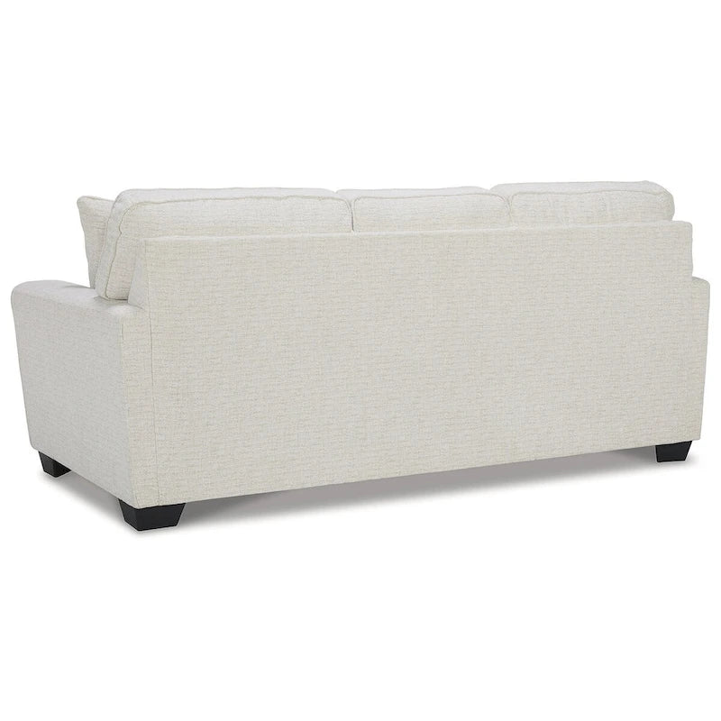 Canapé-lit Queen Size en tissu chiné avec matelas en mousse à mémoire de forme intégré