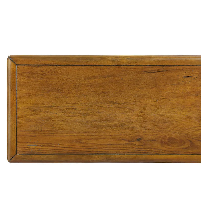 Table d'appoint rustique en bois massif avec tiroir de rangement