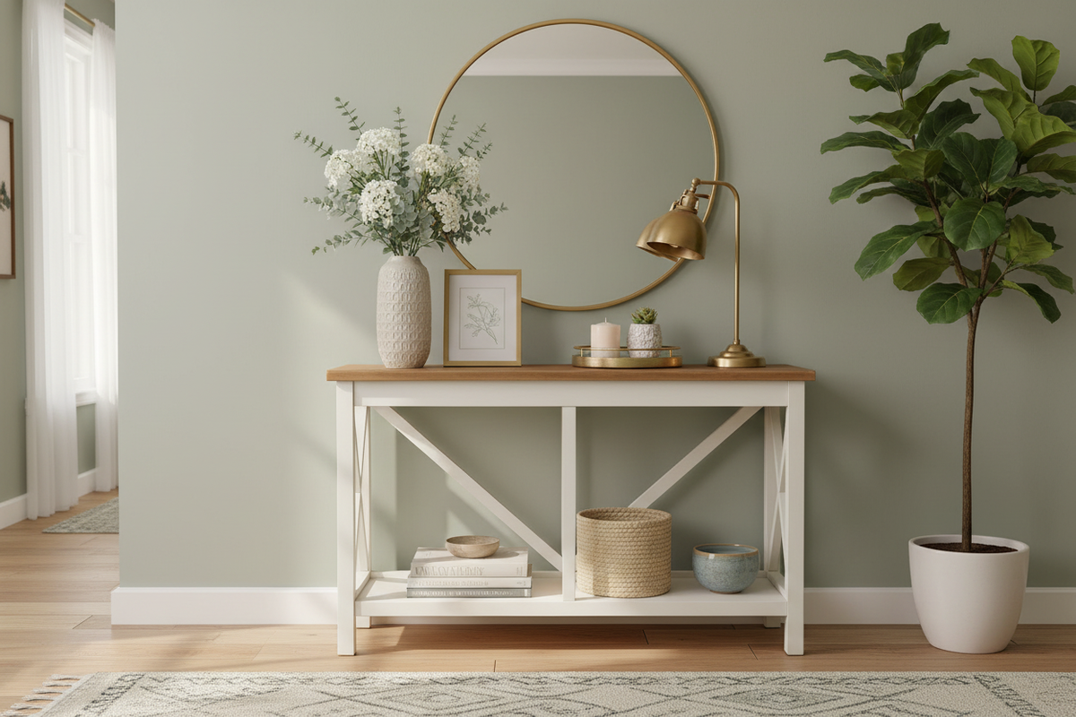 Console Table Rich Interior Scene