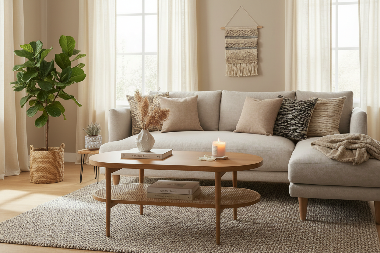 Wide angle living room