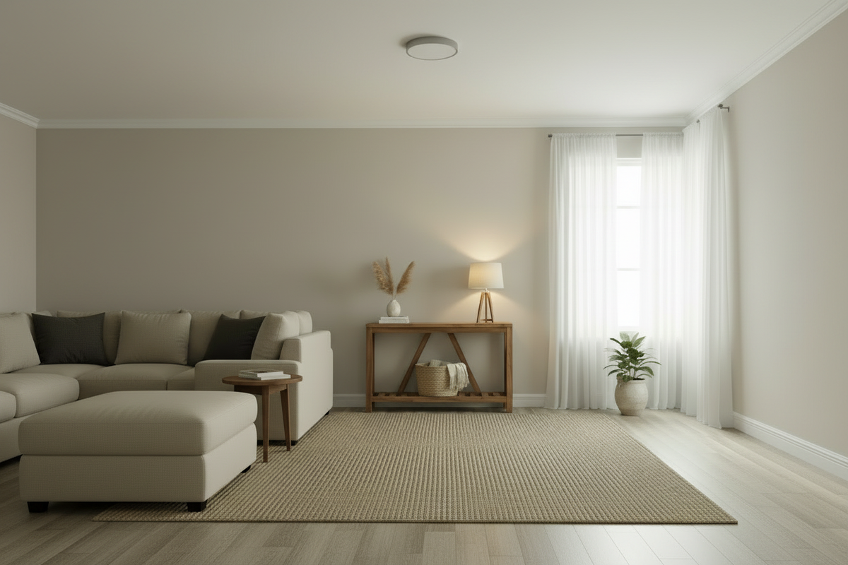 Wide-angle living room